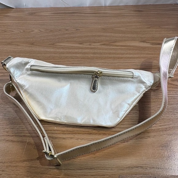 Bride Fanny Pack Waist Bag Metallic Gold Sparkly Wedding Bridal Bachelorette - Picture 6 of 6